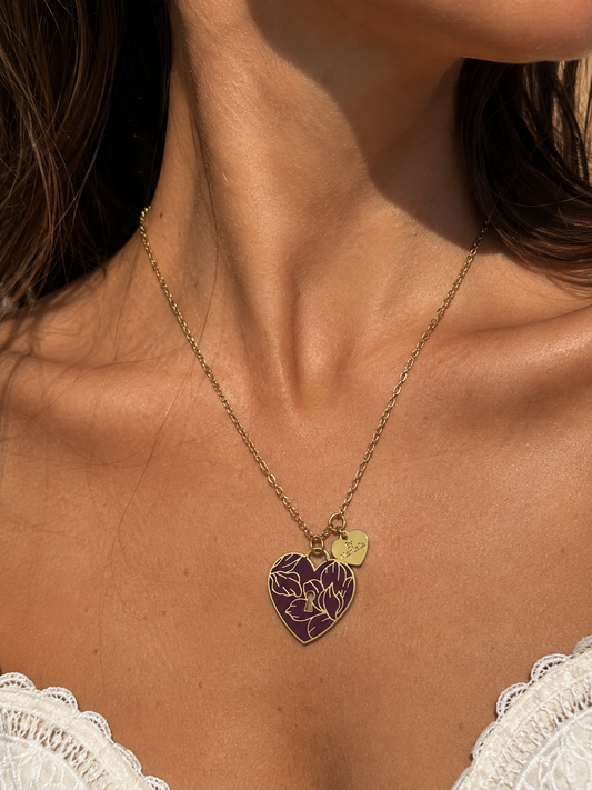 Collier - Sautoir coeur "secret".