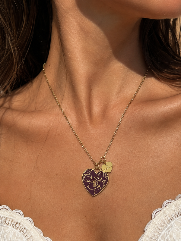 Collier - Sautoir coeur "secret".