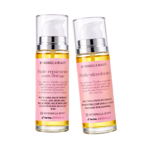 Duo Huile capillaire réparatrice et Huile capillaire stimulante