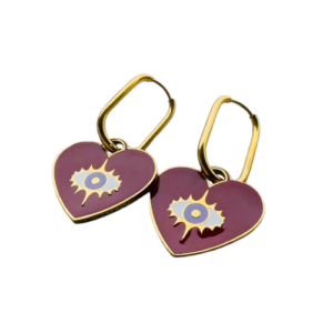 Boucles d’oreilles Enigma – Acier inoxydable plaqué or